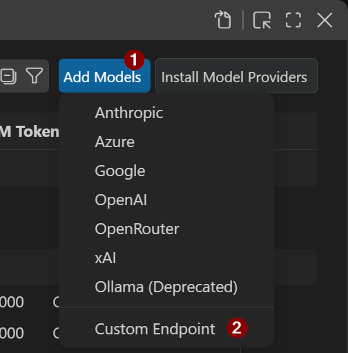 Add Models, Custom Endpoint