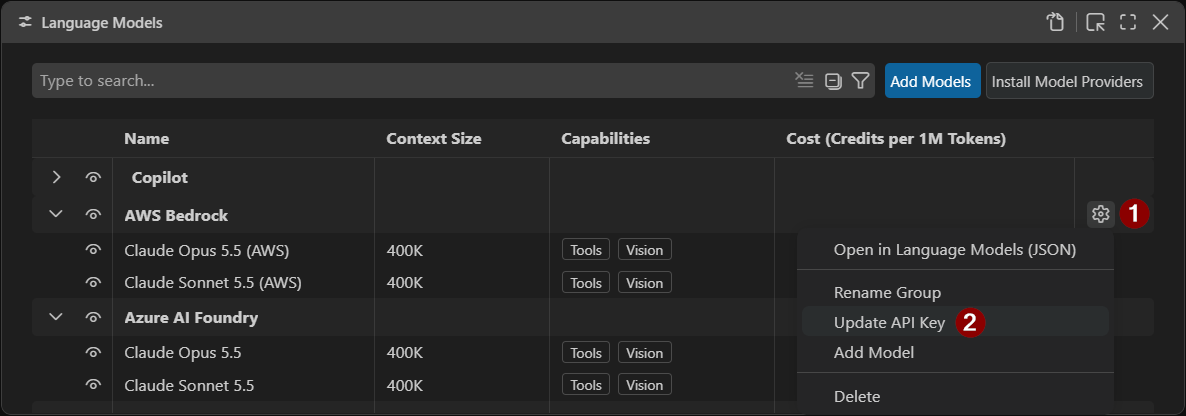 API key change